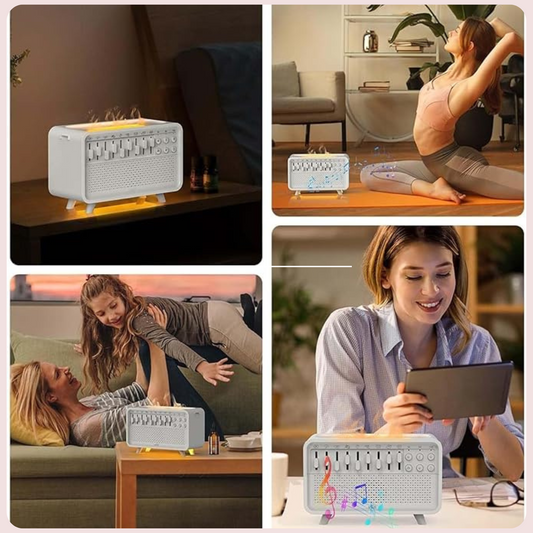 Humidificador de Aroma con Ruido Blanco y Luz LED Nocturna