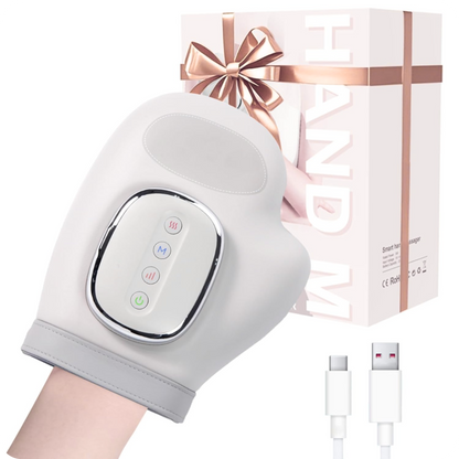 Masajeador de manos Lunavia Ease con compresión de aire y calor terapéutico para alivio de artritis, túnel carpiano y dolor en manos